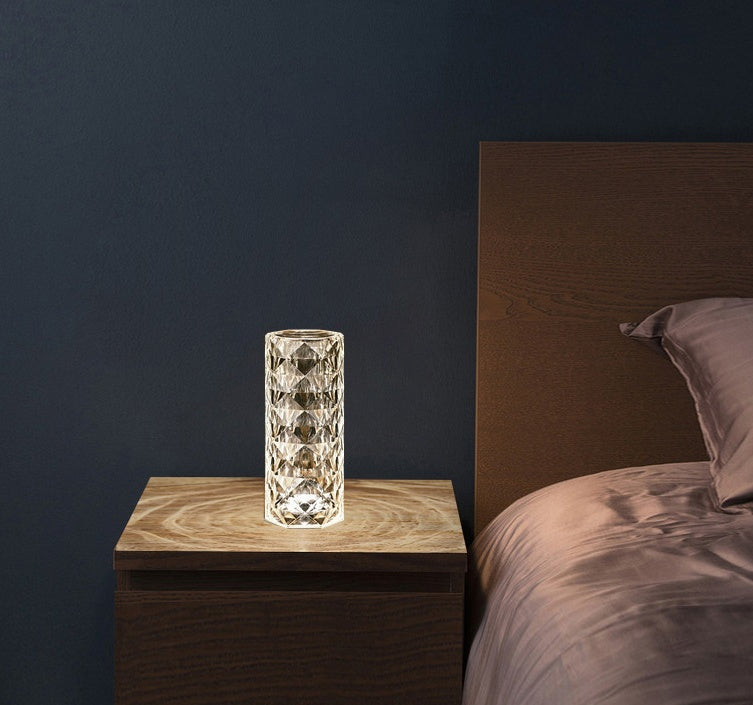 Crystal Night Light – Elegant Bedroom Glow