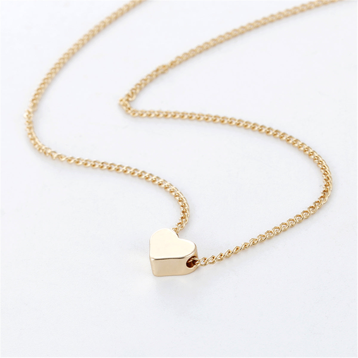 Gold Double-Sided Love Pendant Necklace – Stylish Women’s Jewelry