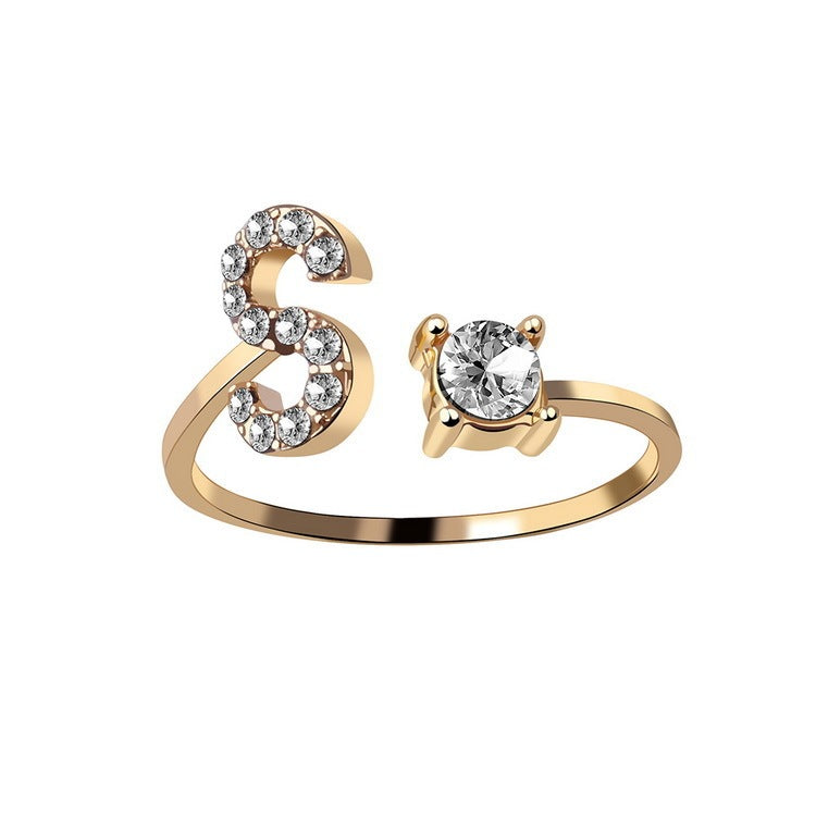 Adjustable Initial Ring – Stylish and Personalized Jewelry for Women