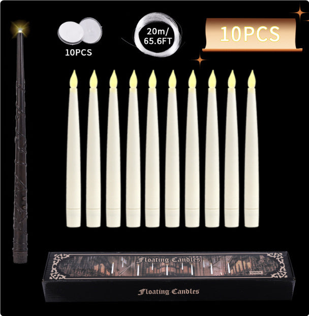 LED Floating Halloween Candles – Flameless with Remote Control