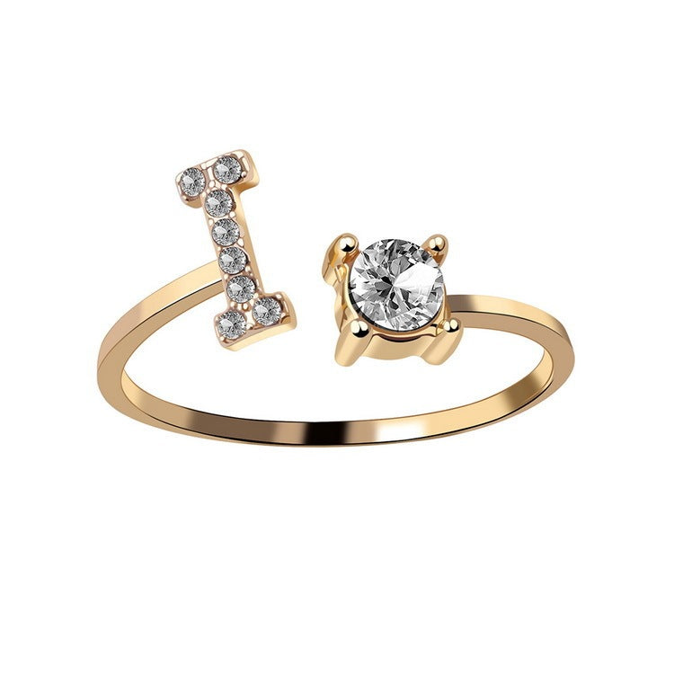 Adjustable Initial Ring – Stylish and Personalized Jewelry for Women