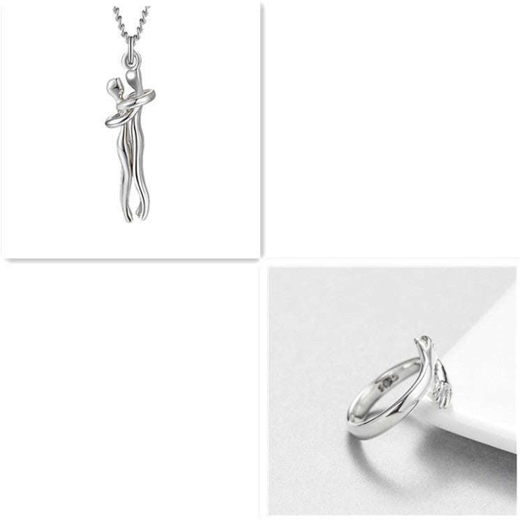 Love Hug Necklace –  Couple Jewelry for Valentine's Day