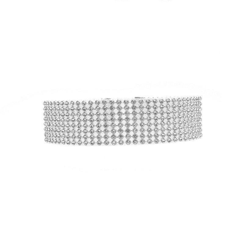 Crystal Rhinestone Choker Necklace – Elegant Wedding Jewelry