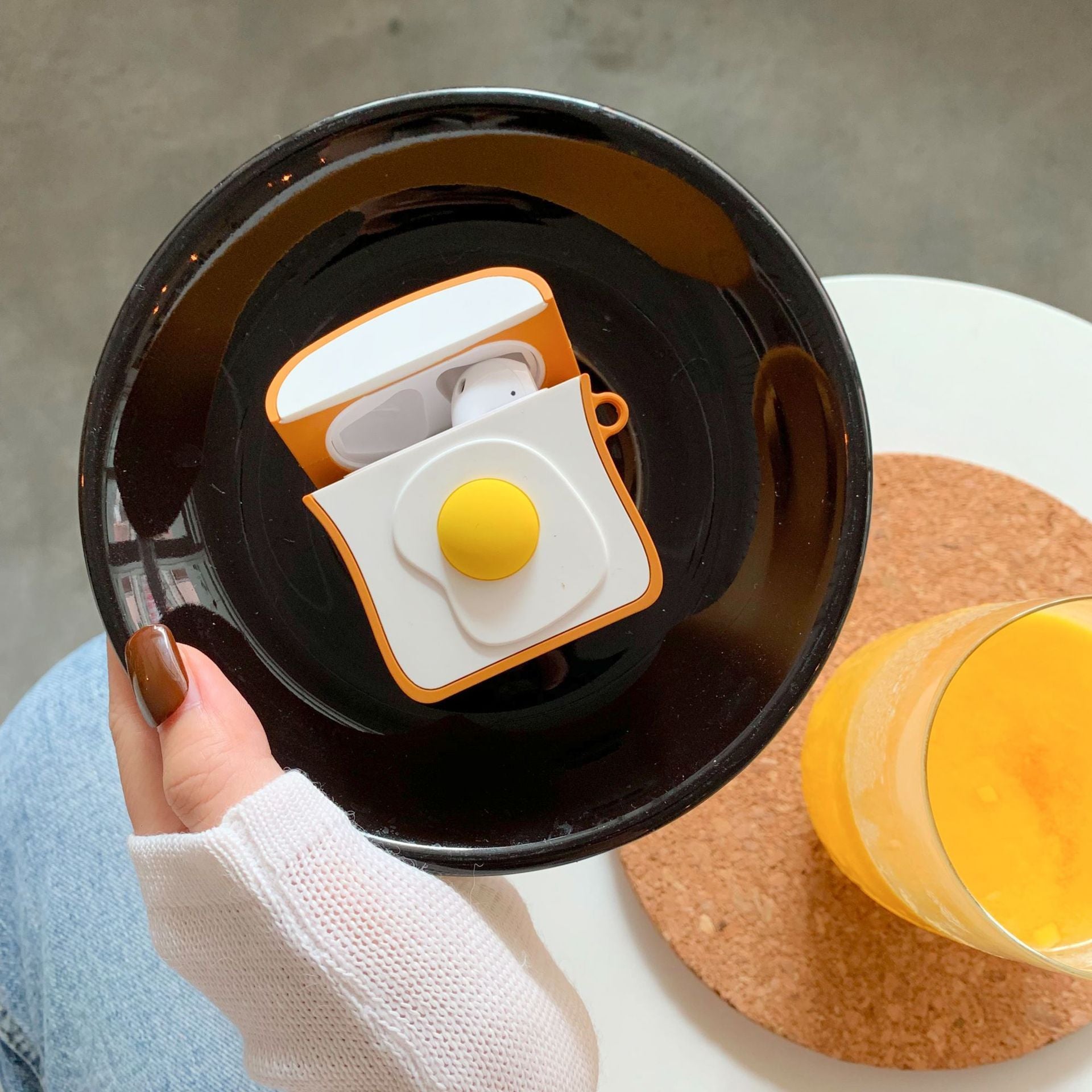 Breakfast Egg Toast Air Pod Case – Apple Compatible