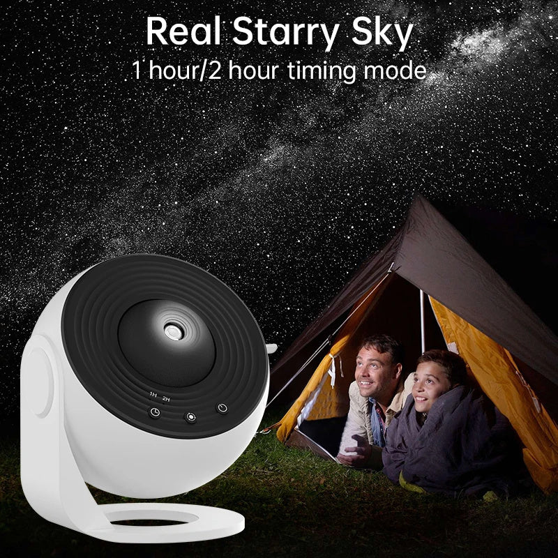 Galaxy Starry Sky Projector – 360° Rotating Night Light  & Home Decor