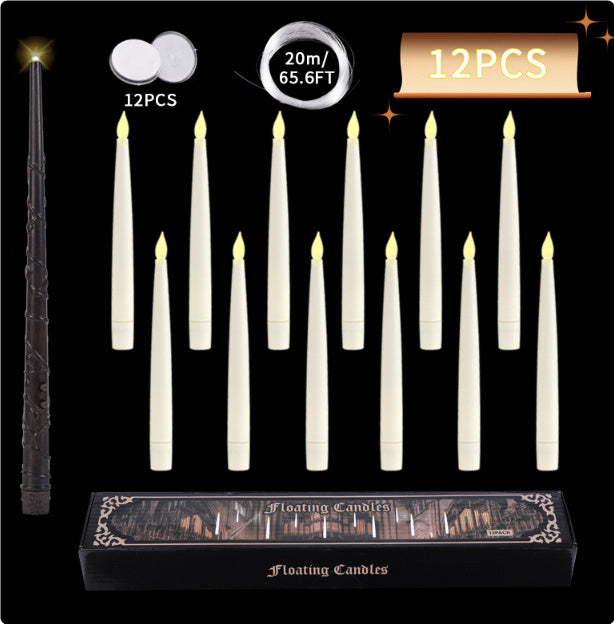 LED Floating Halloween Candles – Flameless with Remote Control