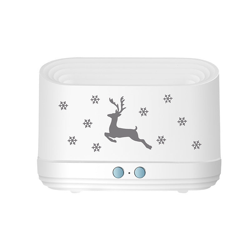 Elk Flame Humidifier & Diffuser – Christmas Atmosphere Lamp