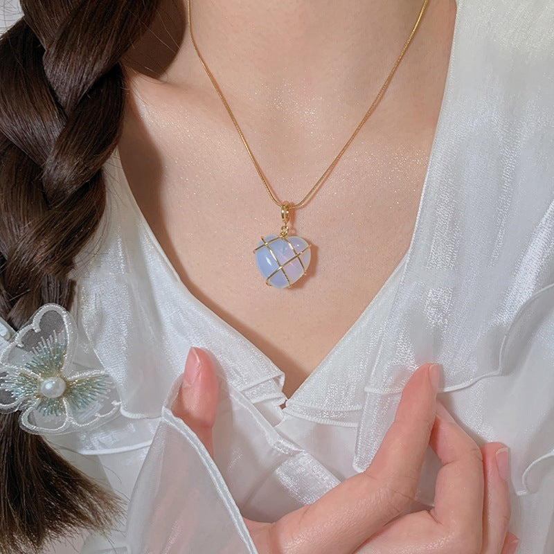 Moonstone Necklace – Princess Love Charm for Girls