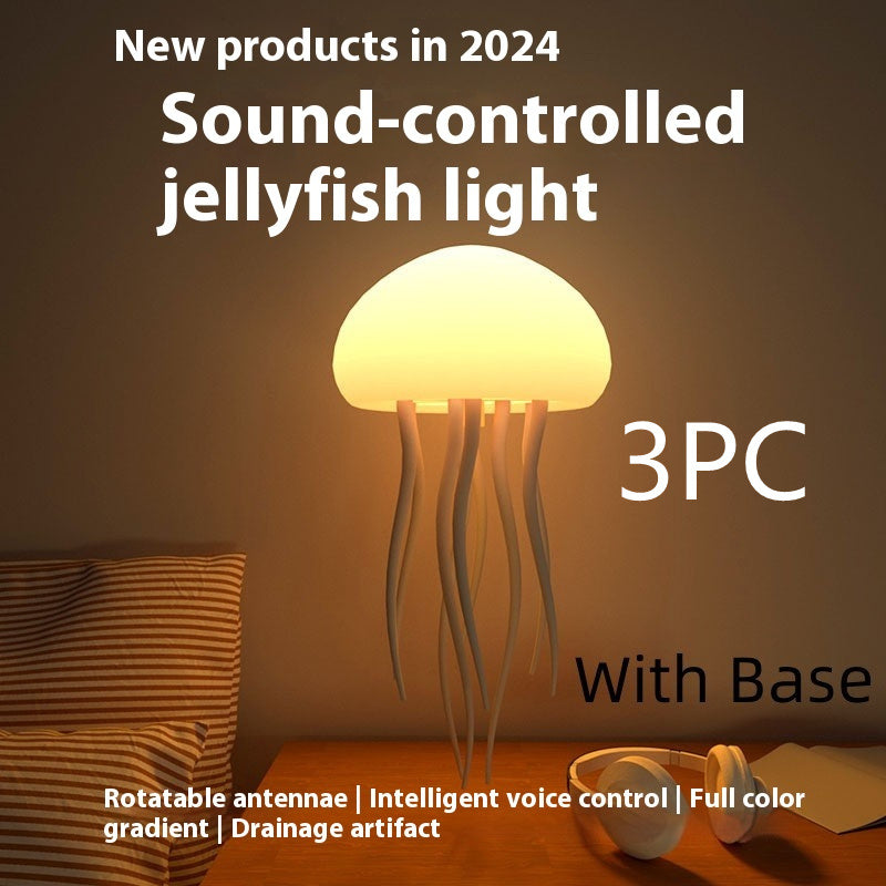 LED Jellyfish Mood Lamp – Portable Night Light & Smart Décor