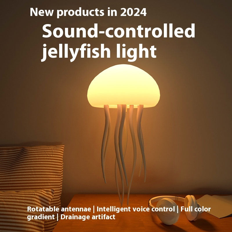 LED Jellyfish Mood Lamp – Portable Night Light & Smart Décor