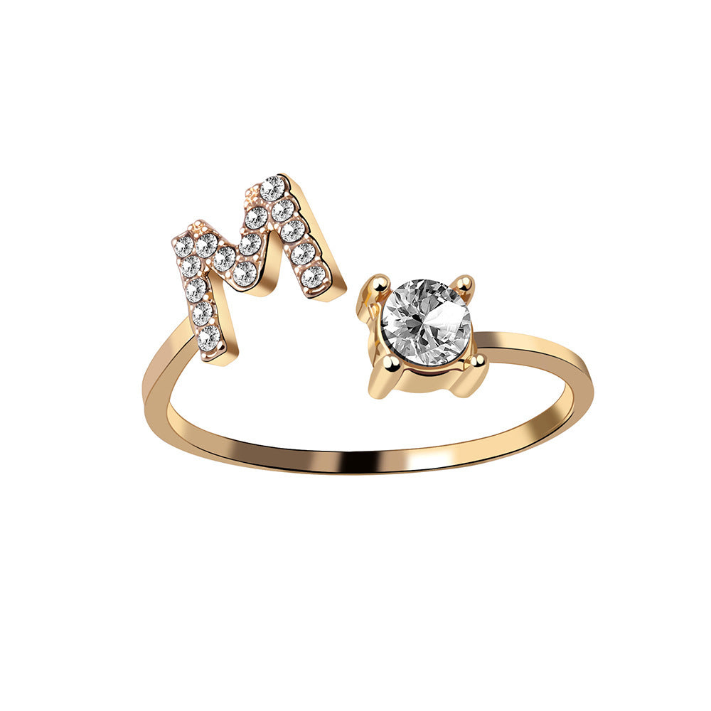 Adjustable Initial Ring – Stylish and Personalized Jewelry for Women