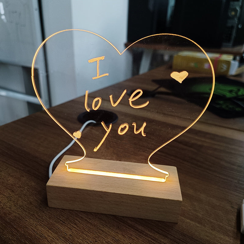 LED Message Board Night Light – Creative USB Gift for Kids & Gifts