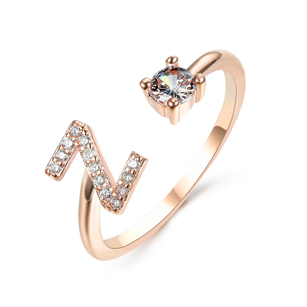 Adjustable Initial Ring – Stylish and Personalized Jewelry for Women