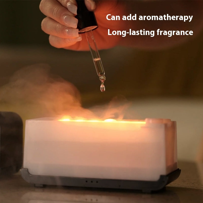 Flame Effect USB Aroma Diffuser – Aromatherapy Humidifier for Home