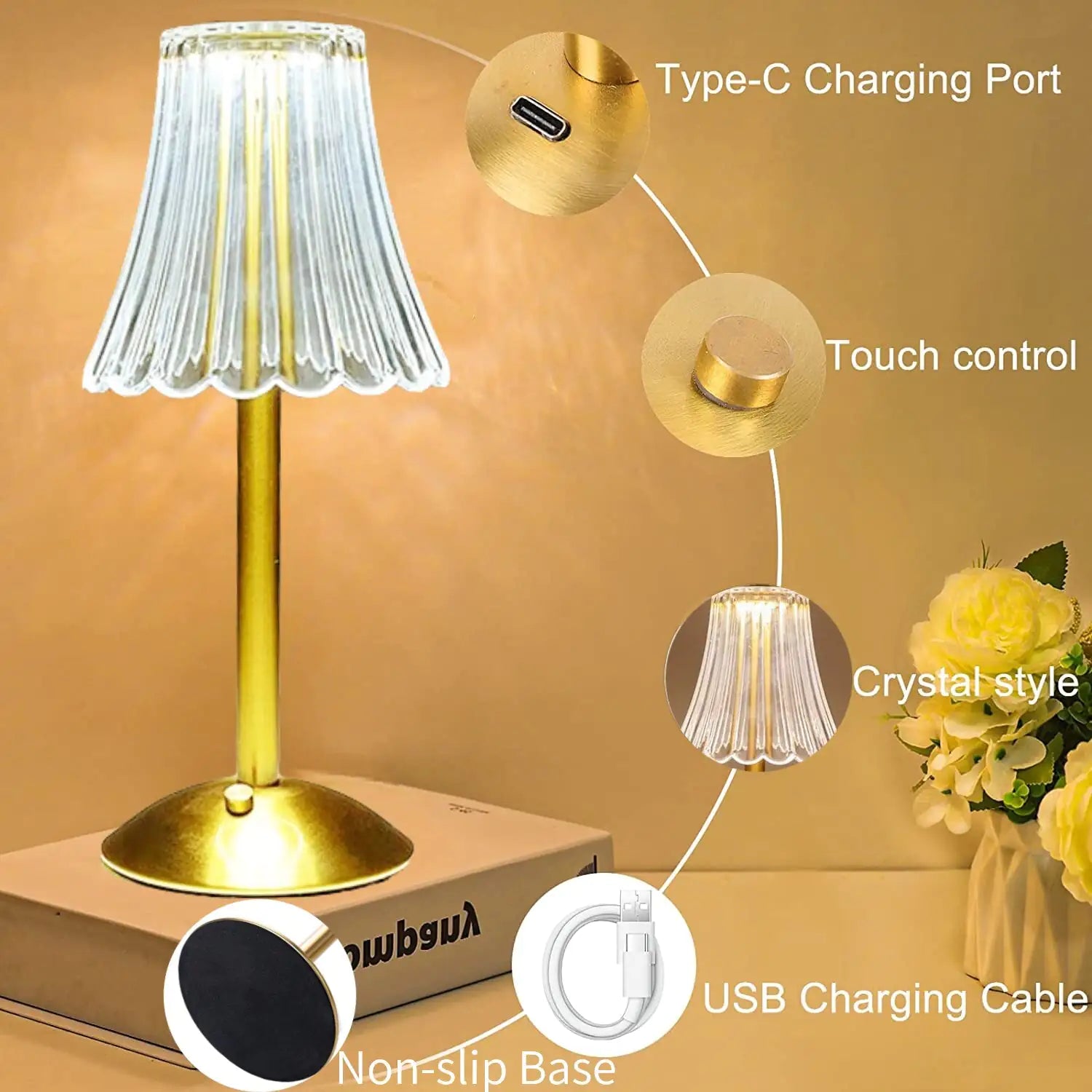 Iris Rechargeable Desk Lamp